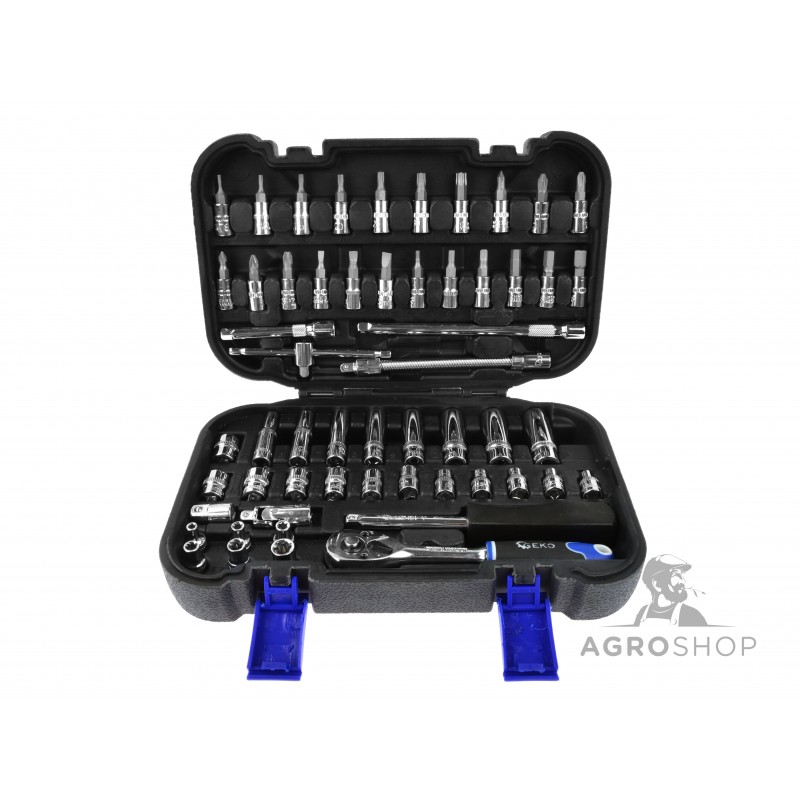 Padrunvõtmete komplekt GEKO 108-osaline, 1/2"-1/4" Padrunvõtmete komplekt GEKO 108-osaline, 1/2"-1/4"